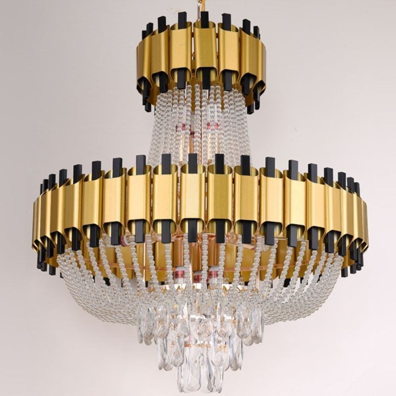 Kristall Pendelleuchte Gold Luxus Dekorative Deckenleuchte