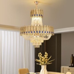 Kristall Pendelleuchte Luxus Dekorative Deckenleuchte 60cm