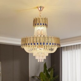 Kristall Pendelleuchte Luxus Dekorative Deckenleuchte 60cm