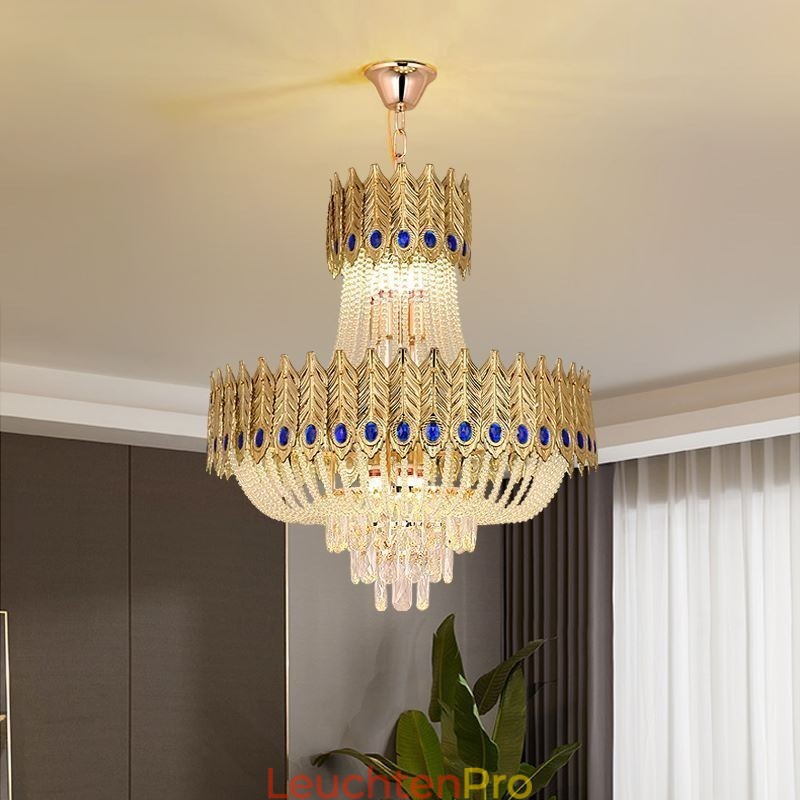 Kristall Pendelleuchte Luxus Dekorative Deckenleuchte 60cm