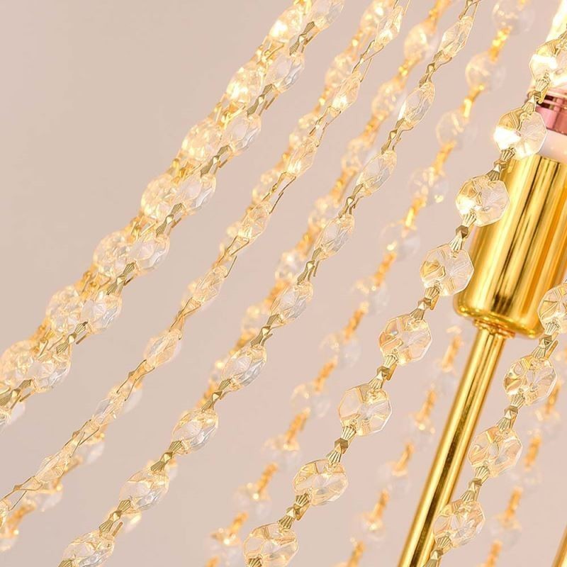Kristall Pendelleuchte Anspruchsvolle Luxus Dekorative Hängeleuchte 80cm