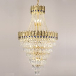 Kristall Pendelleuchte Anspruchsvolle Luxus Dekorative Hängeleuchte 80cm