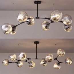 Nordic Deckenleuchte Moderne Galvanisierte Glasmalerei Lampenschirm Pendelleuchte