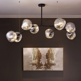 Nordic Deckenleuchte Moderne Galvanisierte Glasmalerei Lampenschirm Pendelleuchte