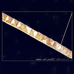 Kristall Pendelleuchte Beleuchtung Lampen Moderne Leuchten Bernstein K9 Kristall Rund Einzelring 30CM