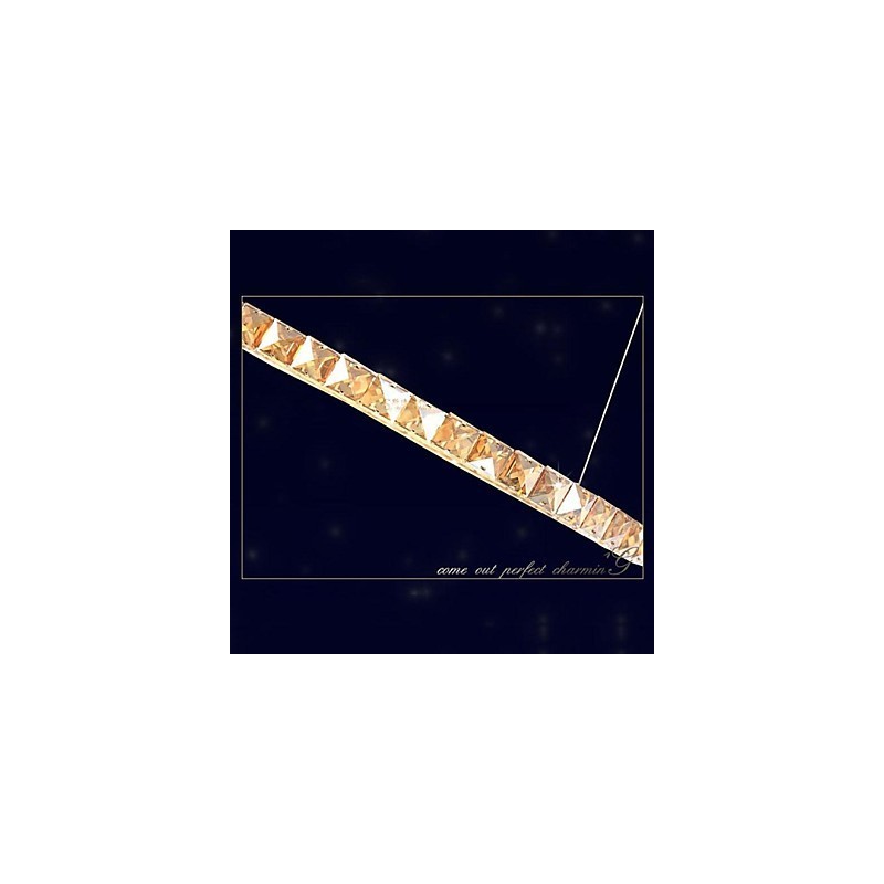 Kristall Pendelleuchte Beleuchtung Lampen Moderne Leuchten Bernstein K9 Kristall Rund Einzelring 30CM