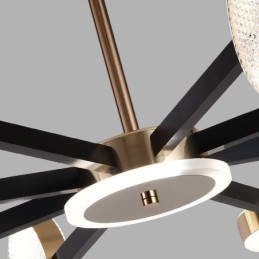 Pendelleuchte Minimalistische neunköpfige Kreis-Deckenleuchte