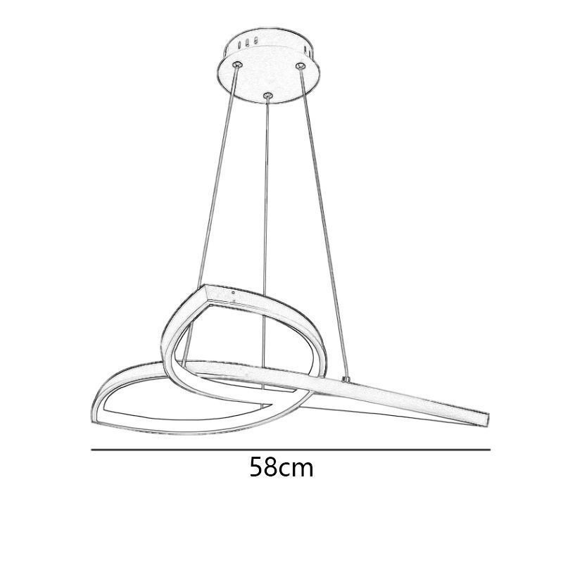 Pendelleuchte Minimalistische Kleeblatt-Deckenleuchte