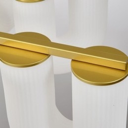 U-förmiger Kronleuchter, Pendelleuchte im französischen Creme-Stil