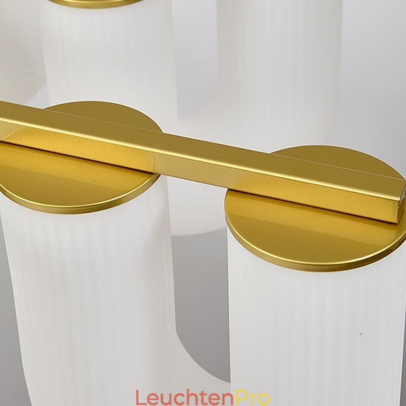 U-förmiger Kronleuchter, Pendelleuchte im französischen Creme-Stil