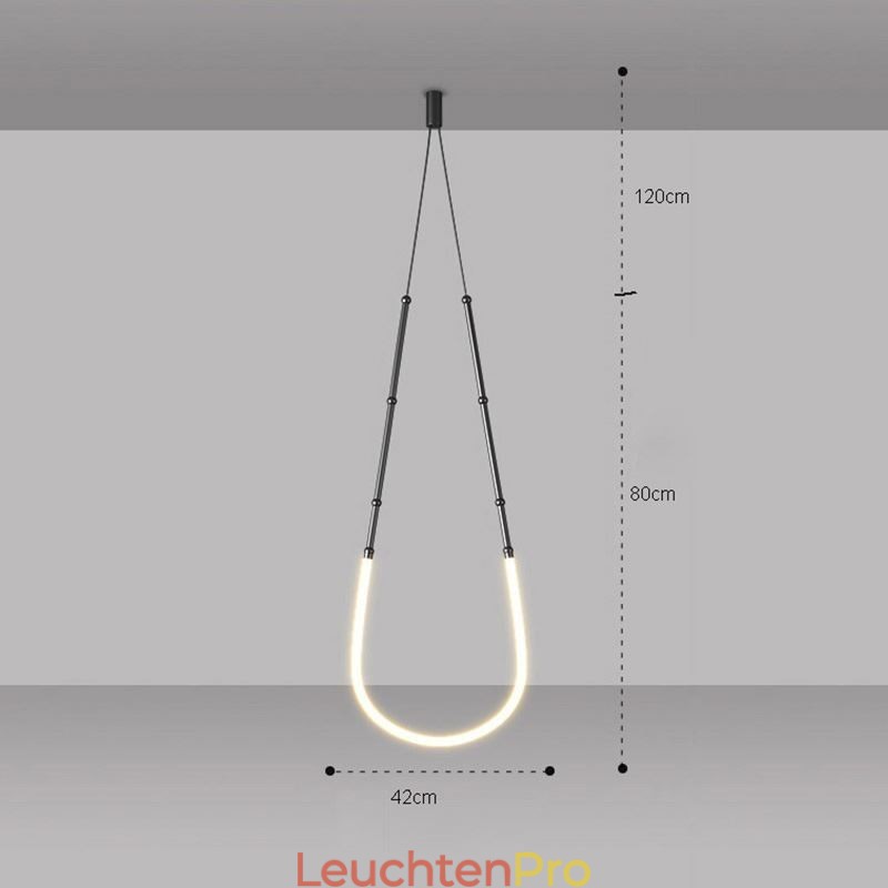 Pendelleuchte Creative Line Bambus Deckenleuchte Schwarz Gold