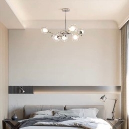 Glas Pendelleuchte im europäischen Stil Einfache Magic Beans Deckenleuchte