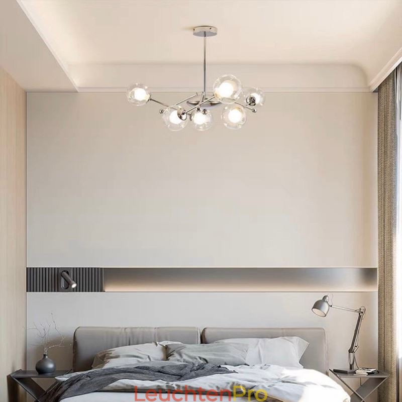 Glas Pendelleuchte im europäischen Stil Einfache Magic Beans Deckenleuchte