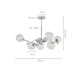 Glas Pendelleuchte im europäischen Stil Einfache Magic Beans Deckenleuchte
