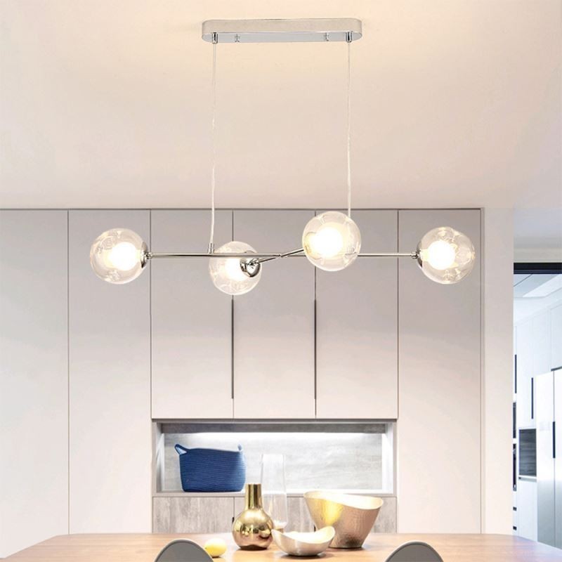 Glas Hängeleuchte Europäische Magic Bean Pendelleuchte 4 Lichter