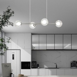 Glas Hängeleuchte Europäische Magic Bean Pendelleuchte 4 Lichter