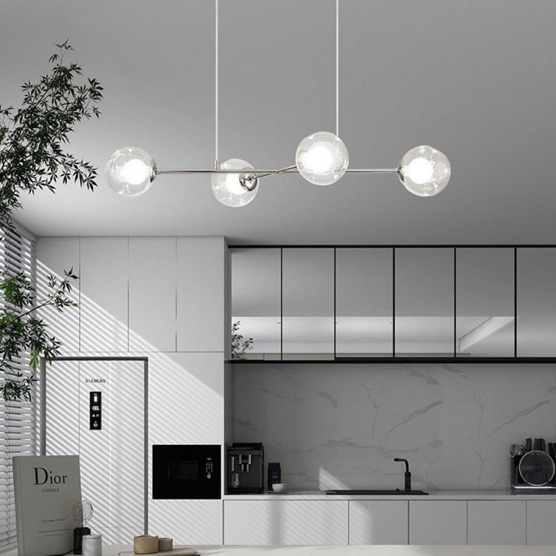 Glas Hängeleuchte Europäische Magic Bean Pendelleuchte 4 Lichter