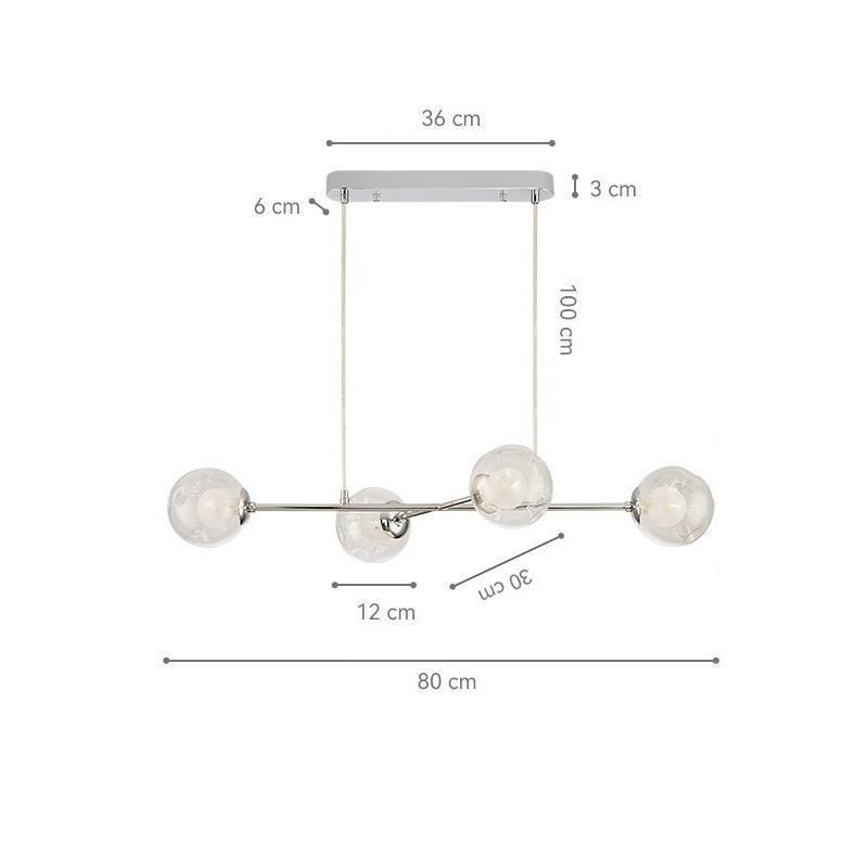 Glas Hängeleuchte Europäische Magic Bean Pendelleuchte 4 Lichter