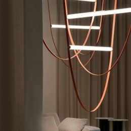 Europäische Pendelleuchte Wabi Sabi Stil Gürtel Dekoratives Licht