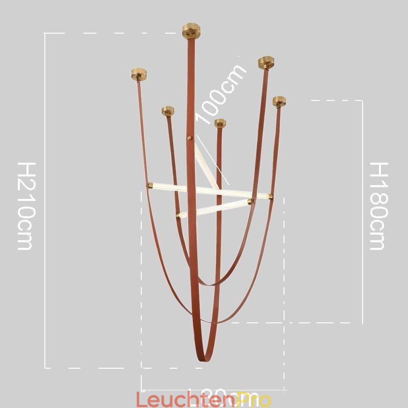 Europäische Pendelleuchte Wabi Sabi Stil Gürtel Dekoratives Licht