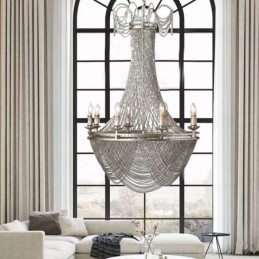 Aluminium Kette Anhänger Licht Kreative Licht Luxus Quaste Dekorative Licht Gold Silber