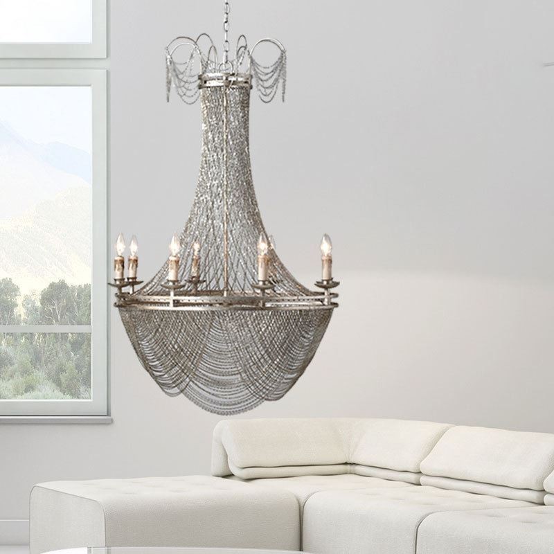 Aluminium Kette Anhänger Licht Kreative Licht Luxus Quaste Dekorative Licht Gold Silber