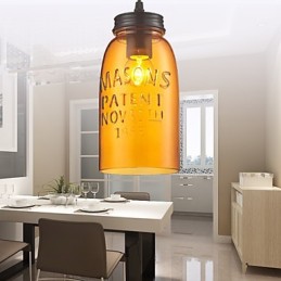 Pendelleuchte 1 Licht Italienischer Stil Transparente Galvanisierung