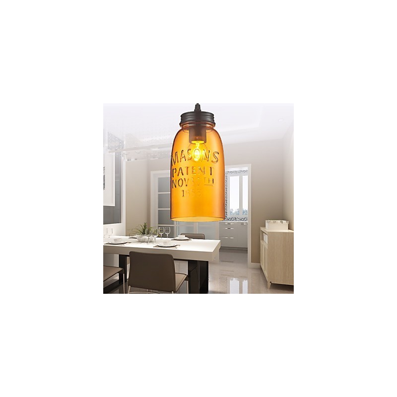 Pendelleuchte 1 Licht Italienischer Stil Transparente Galvanisierung