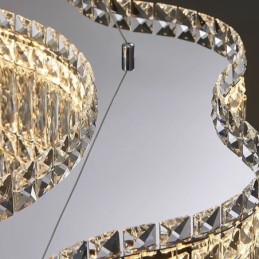 Lange Kristall Pendelleuchte Luxus Dekoration Deckenleuchte
