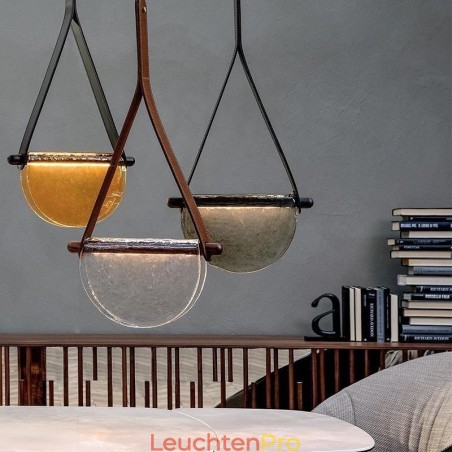 Pendelleuchte, moderne minimalistische Deckenleuchte aus Glas mit Gürtel Pendelleuchte, moderne minimalistische Deckenleuchte aus Glas mit Gürtel