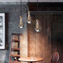 Wassertropfen Pendelleuchte Moderne minimalistische Kupferkunst Deckenleuchte