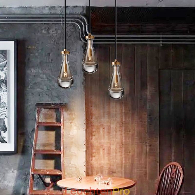 Wassertropfen Pendelleuchte Moderne minimalistische Kupferkunst Deckenleuchte