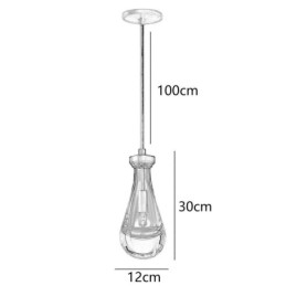 Wassertropfen Pendelleuchte Moderne minimalistische Kupferkunst Deckenleuchte