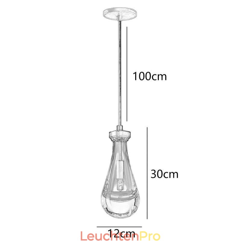 Wassertropfen Pendelleuchte Moderne minimalistische Kupferkunst Deckenleuchte