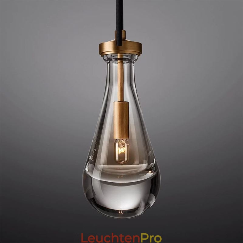 Wassertropfen Pendelleuchte Moderne minimalistische Kupferkunst Deckenleuchte