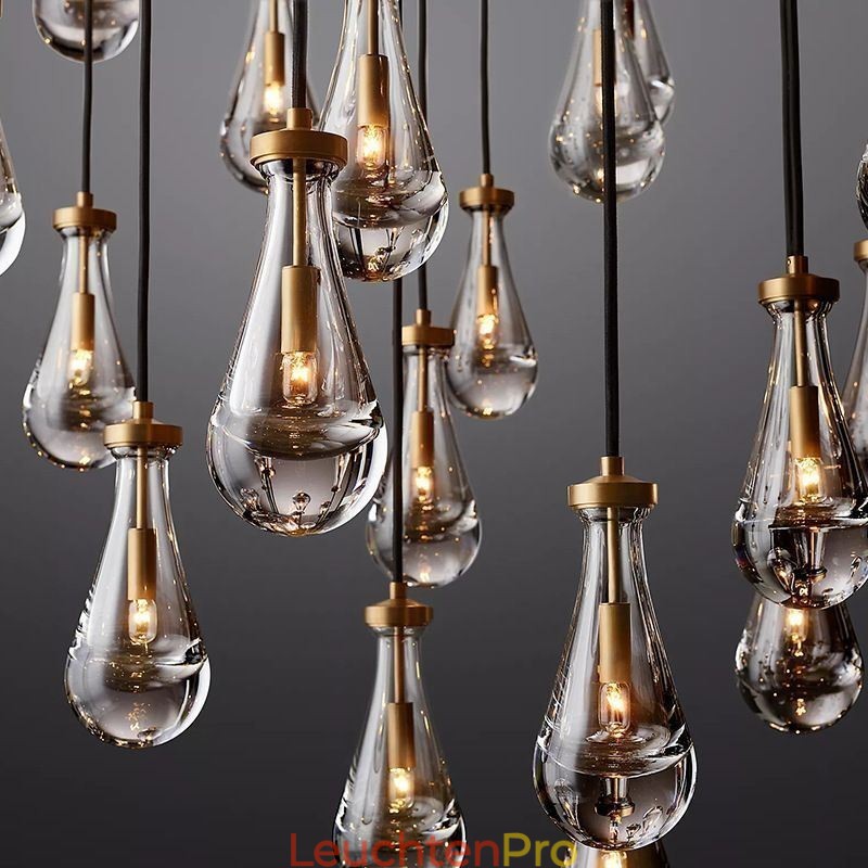 Wassertropfen Pendelleuchte Moderne minimalistische Kupferkunst Deckenleuchte