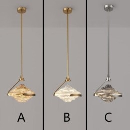 Pendelleuchte Moderne minimalistische Schmiedeeisen Lavaglas Deckenleuchte