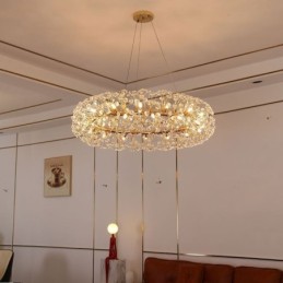 Pendelleuchte Moderne minimalistische Schmiedeeisen kreisförmige Sonnenblume Deckenleuchte