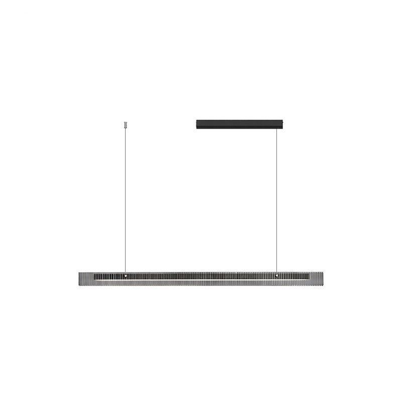 Pendelleuchte 100CM Glas Deckenleuchte Stufenlos Dimmbar Mit Fernbedienung