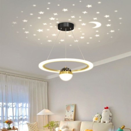 Pendelleuchte Minimalistische Schmiedeeisen Acryl Stern Ring Deckenleuchte Pendelleuchte Minimalistische Schmiedeeisen Acryl Stern Ring Deckenleuchte