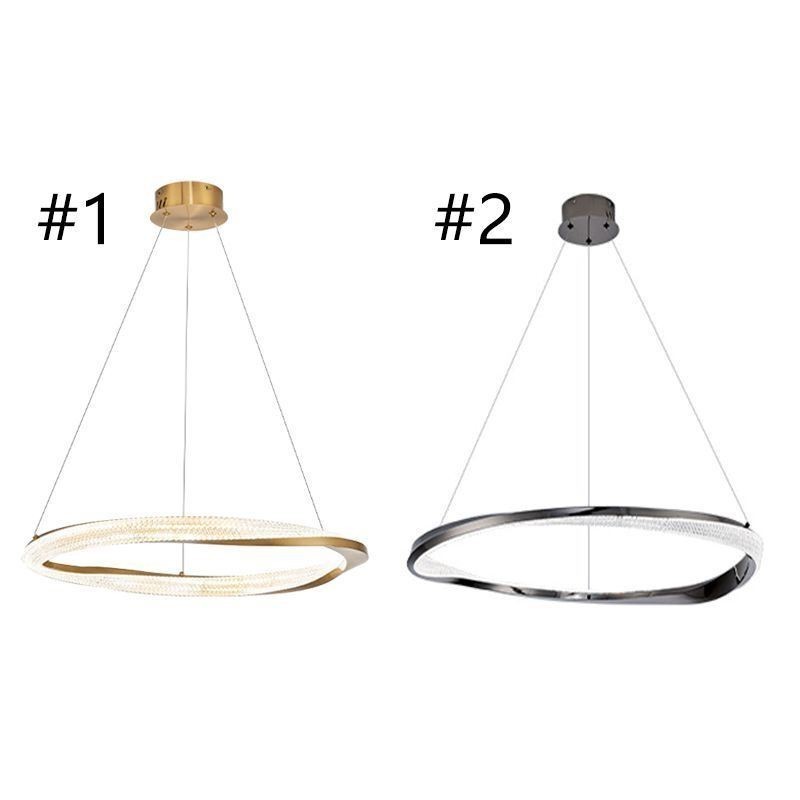 Pendelleuchte Schmiedeeisen Acryl Ring Einzelkreis Deckenleuchte