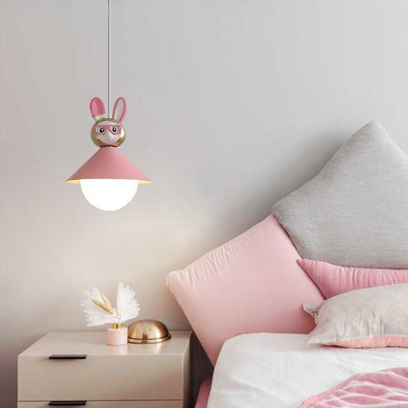 Pendelleuchte Moderne minimalistische G9 Schmiedeeisen Kaninchen Kalb Harz Deckenleuchte
