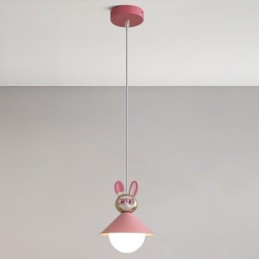 Pendelleuchte Moderne minimalistische G9 Schmiedeeisen Kaninchen Kalb Harz Deckenleuchte
