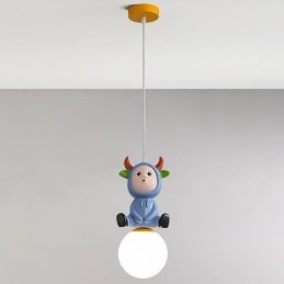 Pendelleuchte Moderne minimalistische G9 Schmiedeeisen Kaninchen Kalb Harz Deckenleuchte