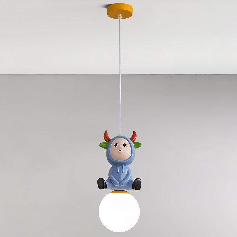 Pendelleuchte Moderne minimalistische G9 Schmiedeeisen Kaninchen Kalb Harz Deckenleuchte