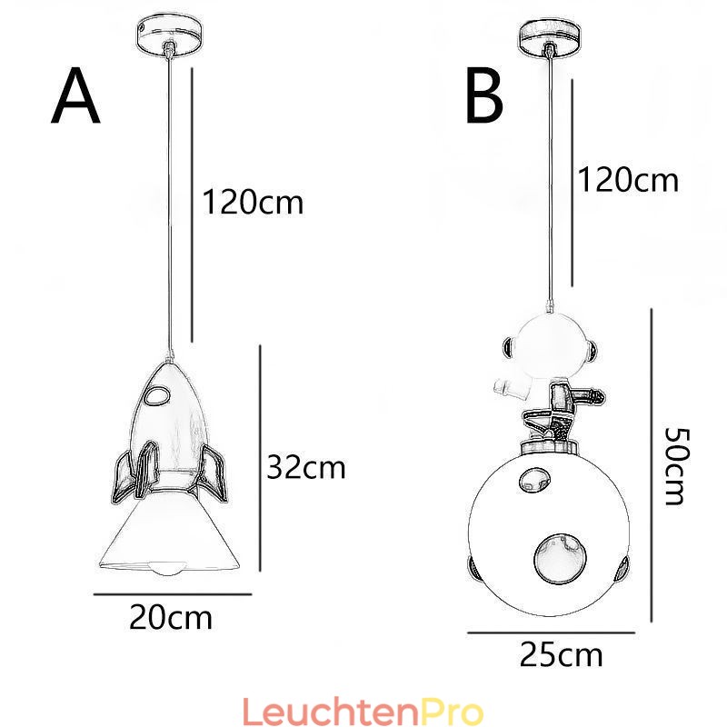 Minimalistische Pendelleuchte Schmiedeeisen Mondlandung Kleine Deckenleuchte