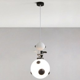Minimalistische Pendelleuchte Schmiedeeisen Mondlandung Kleine Deckenleuchte