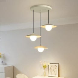 Nordic Pendant Kreative Schmiedeeisen G9 Disc Deckenleuchte