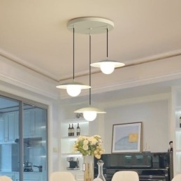 Nordic Pendant Kreative Schmiedeeisen G9 Disc Deckenleuchte