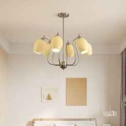 Nordic Pendelleuchte Kreative Schmiedeeisen Sand Nickel Blume Staubblatt Deckenleuchte